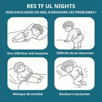 Oreiller ergonomique de soutien lombaire enveloppant