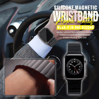 Bracelet magnétique en silicone pour Apple Watch