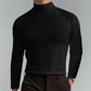 T-shirt à manches longues et col montant pour hommes