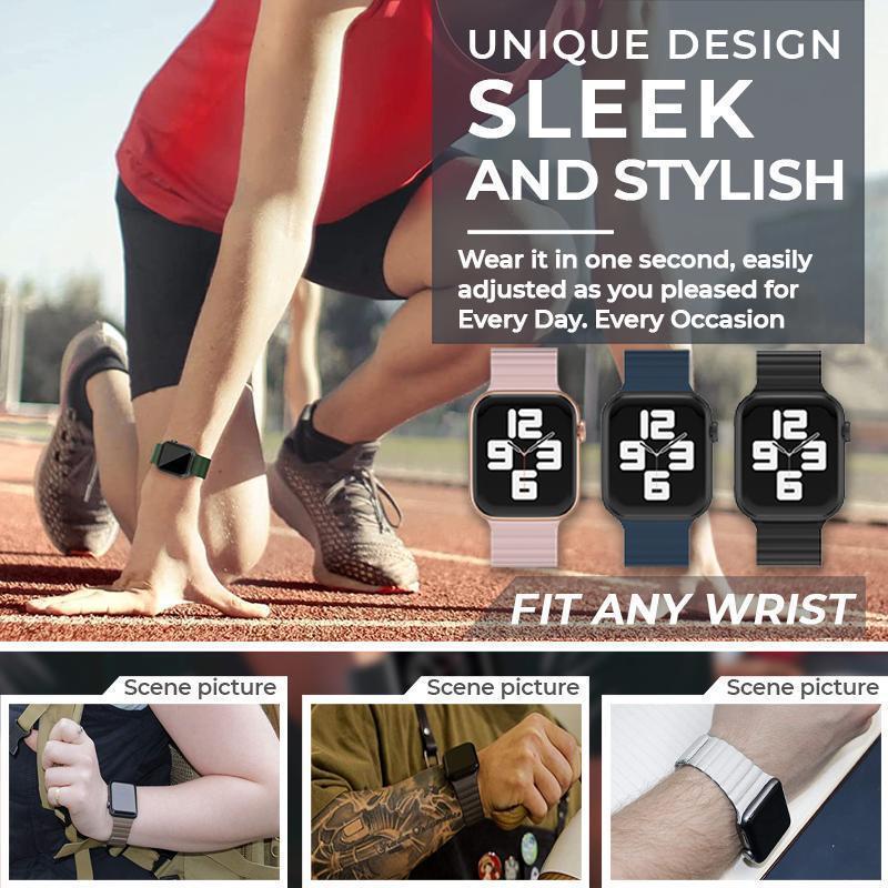 Bracelet magnétique en silicone pour Apple Watch