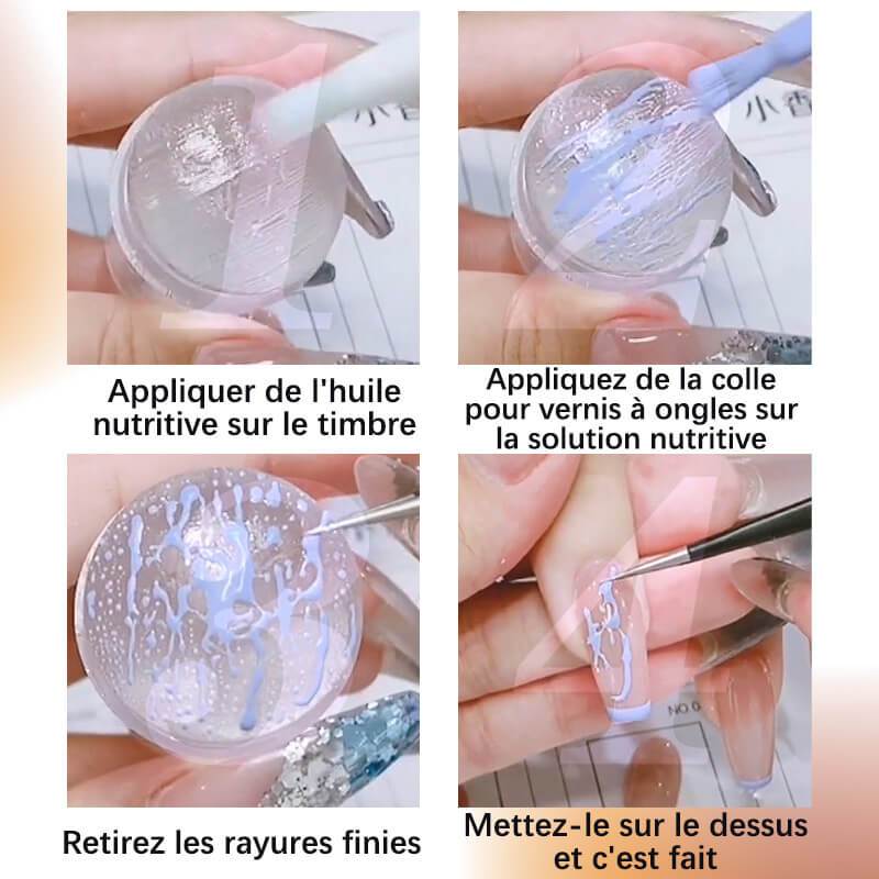 ✨✨2021 Tampon à ongles pour manucure française facile