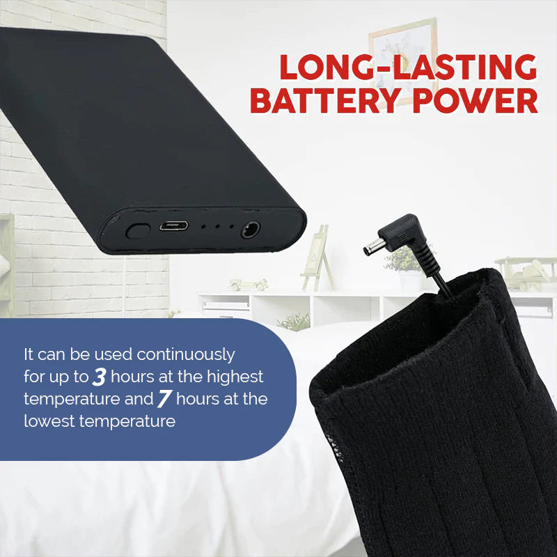 Chaussettes chauffantes rechargeables